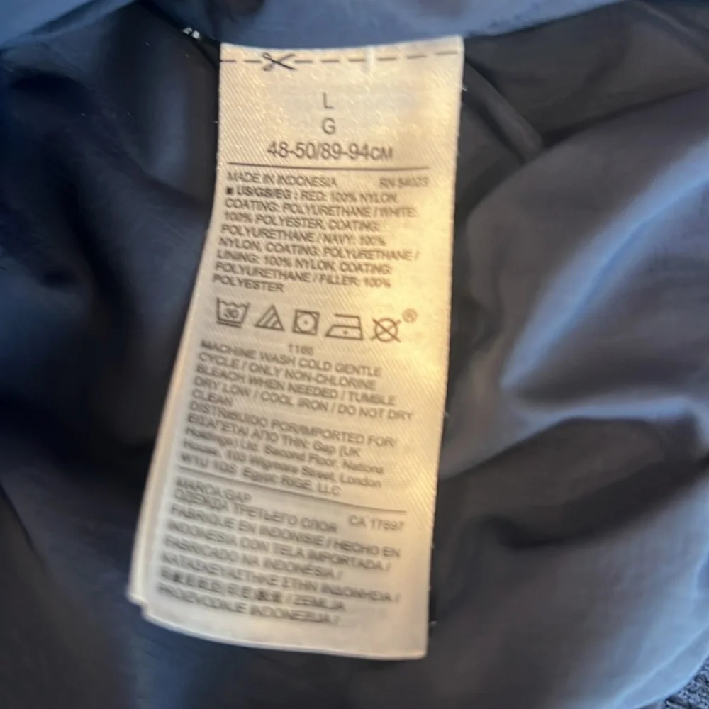 Gap Red, White, and Blue Puffer Jacket